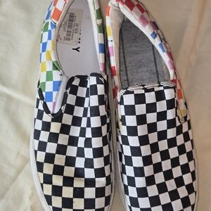 Checkered Slip-On Sneakers